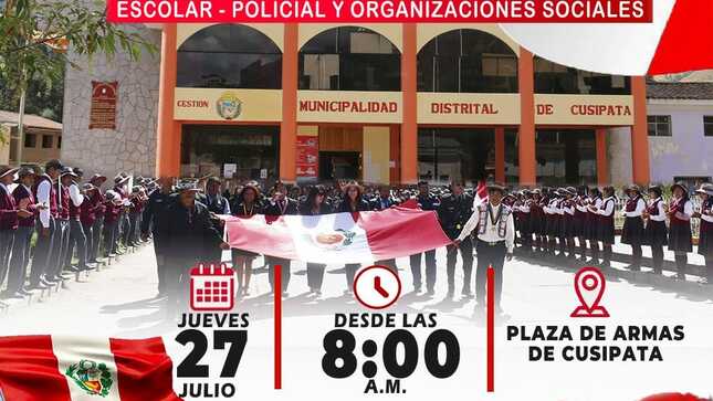 Conmemorando el 202° Aniversario de la Independencia del Perú 