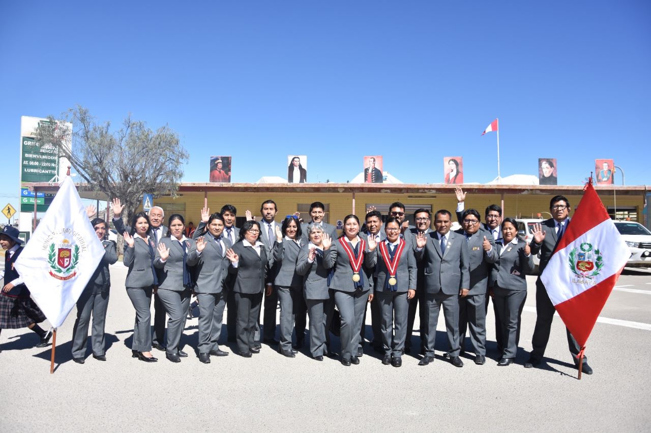 Municipalidad de Ilabaya participó en ceremonia por fiestas patrias en Toquepala