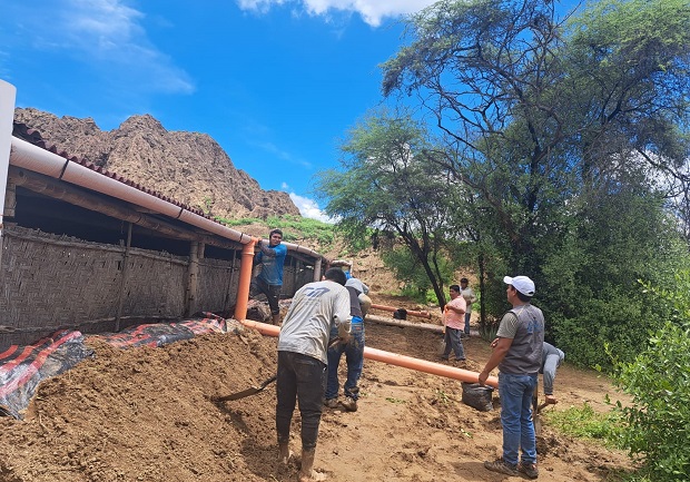 Trabajos  para proteger las zonas arqueológicas de las lluvias 