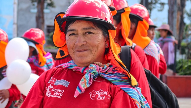 Inicio de las actividades del Programa de Empleo Temporal Lurawi Perú