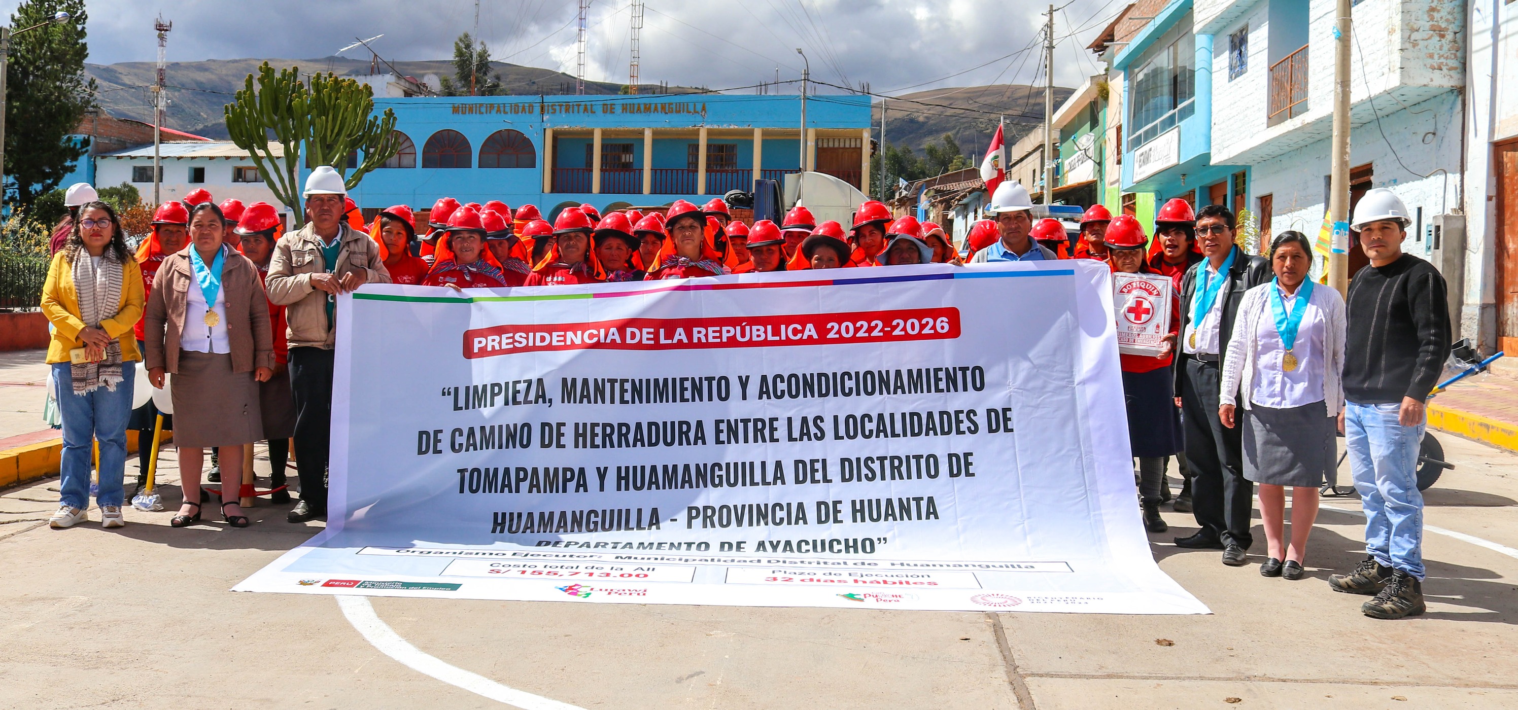 Inicio de las actividades del Programa de Empleo Temporal Lurawi Perú