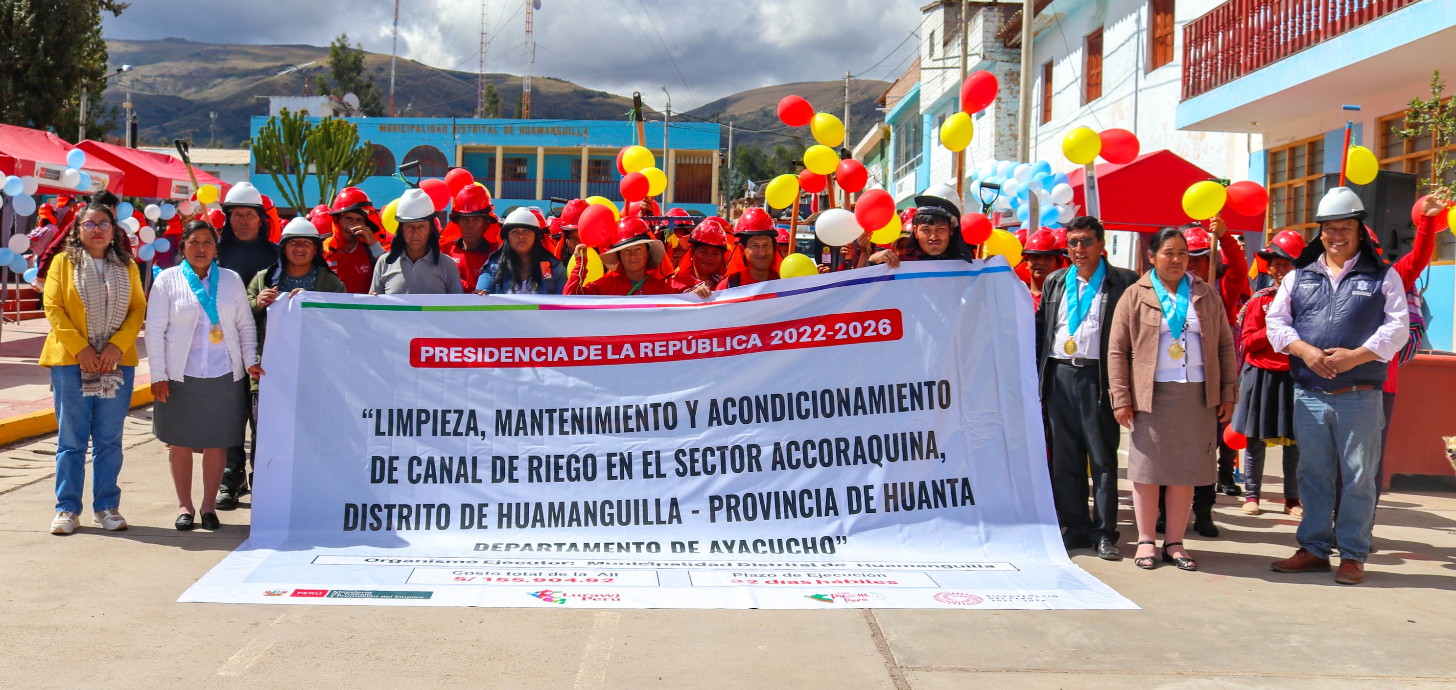 Inicio de las actividades del Programa de Empleo Temporal Lurawi Perú