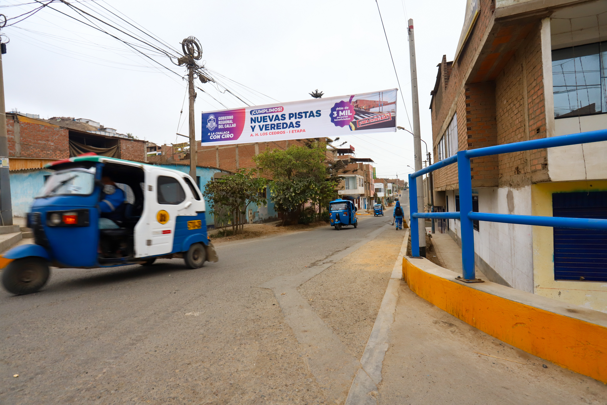 GORE Callao inaugura nuevas pistas y veredas en A. H. Los Cedros de Ventanilla