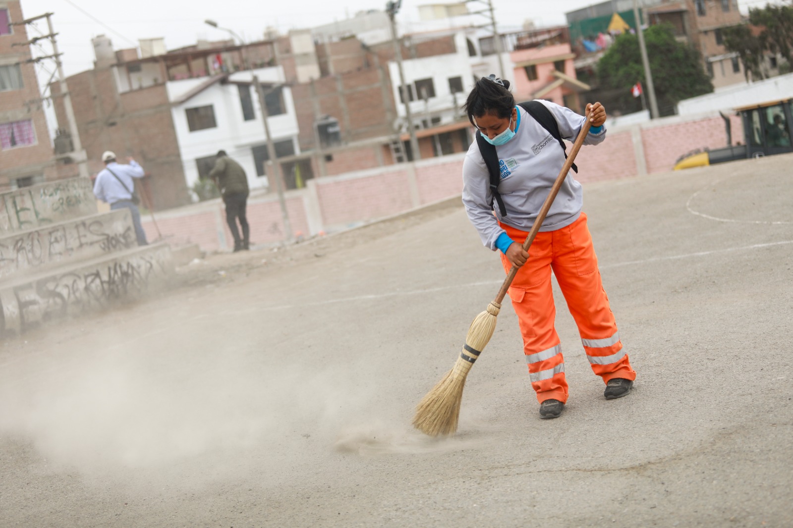 Se barrió el perímetro del emblemático lugar