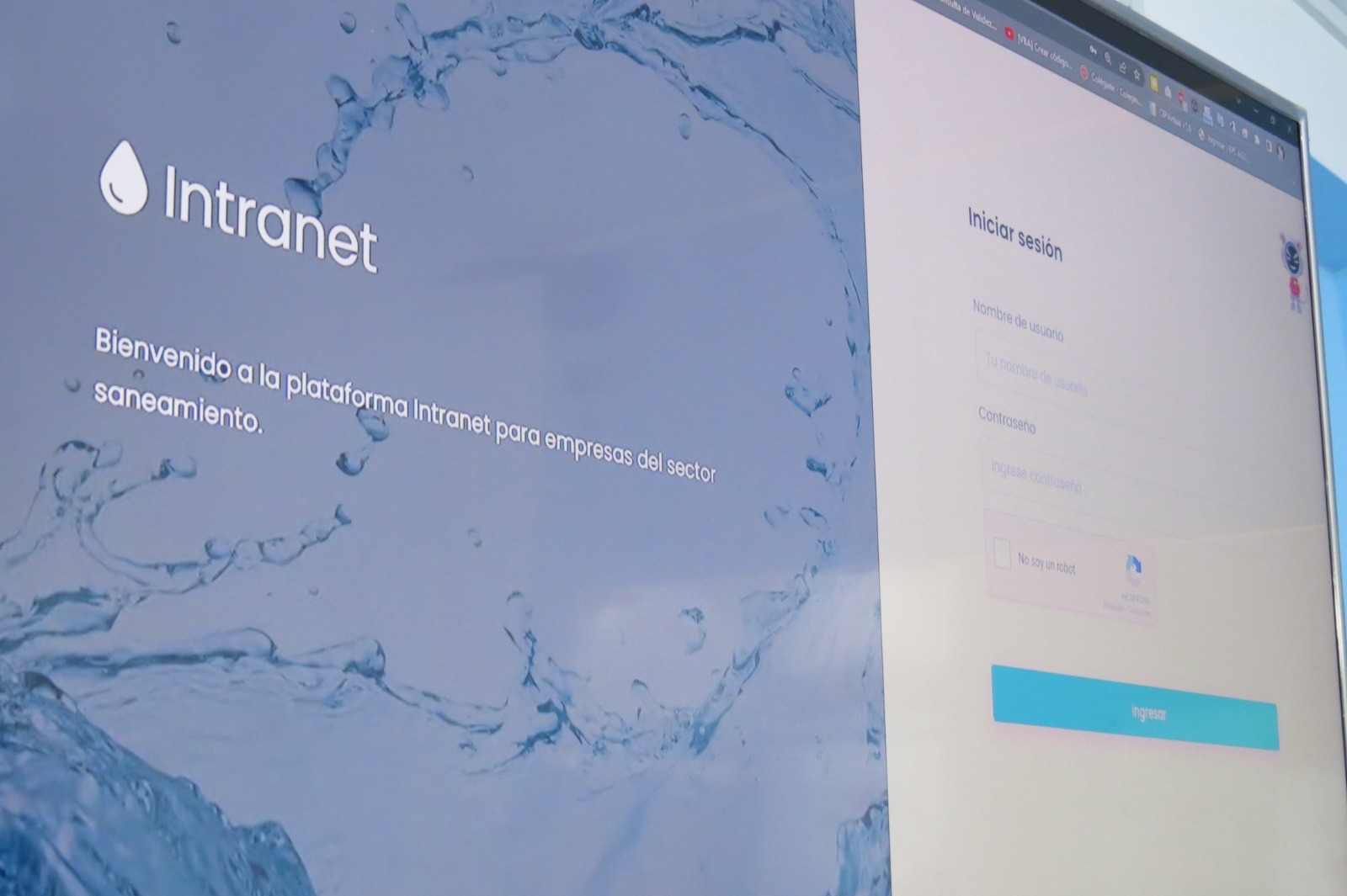 Plataforma de trabajo Intranet implementada por Emapa Cañete
