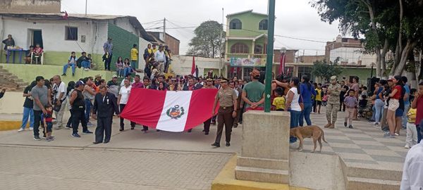 Escolta De Serenazgo Participó En Desfile Por El Aniversario 202 De Fiestas Patrias En El Distrito De Ignacio Escudero