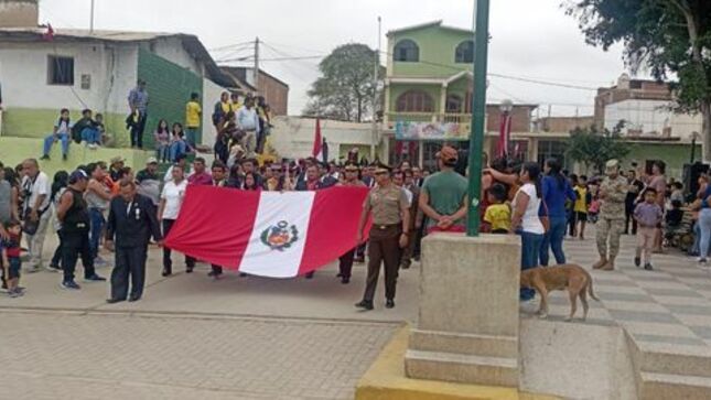 Escolta De Serenazgo Participó En Desfile Por El Aniversario 202 De Fiestas Patrias En El Distrito De Ignacio Escudero