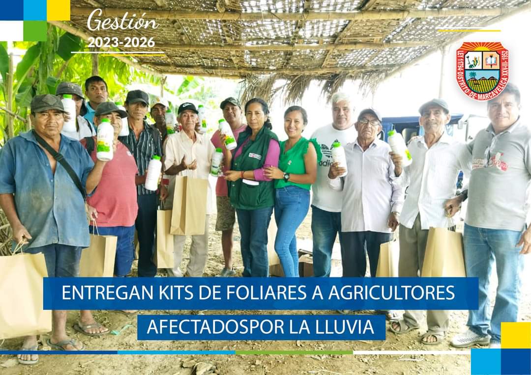 Kits de Foliares a Agricultores Afectados por la Lluvia