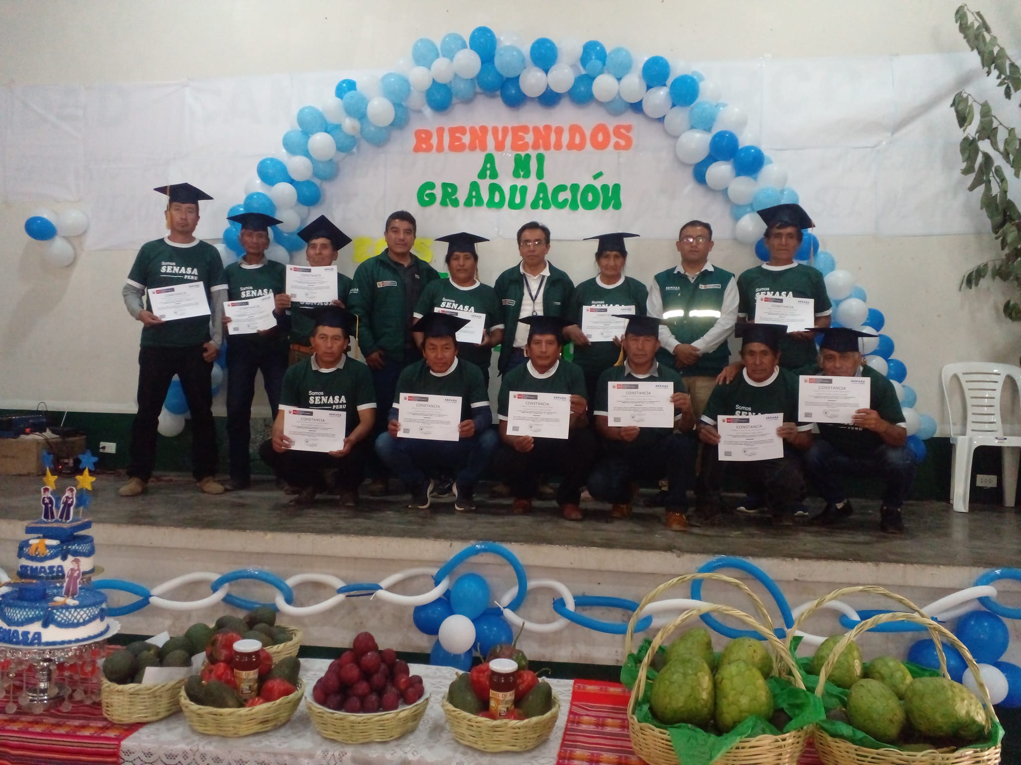 Así fue la  ceremonia  de graduación  de los productores de los  anexos  de Ayas, Linday - Songos  y Surco,