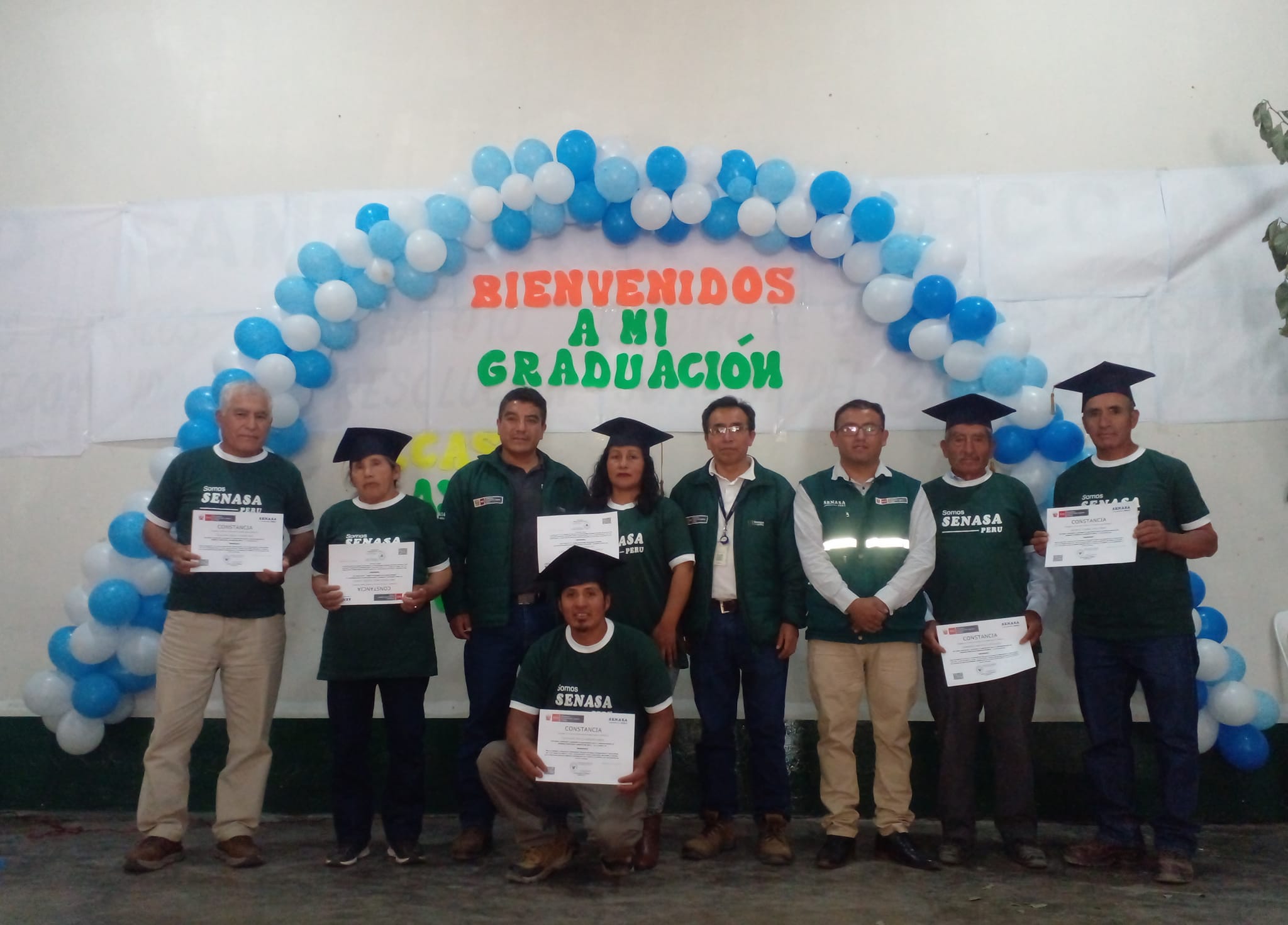 Así fue la  ceremonia  de graduación  de los productores de los  anexos  de Ayas, Linday - Songos  y Surco,