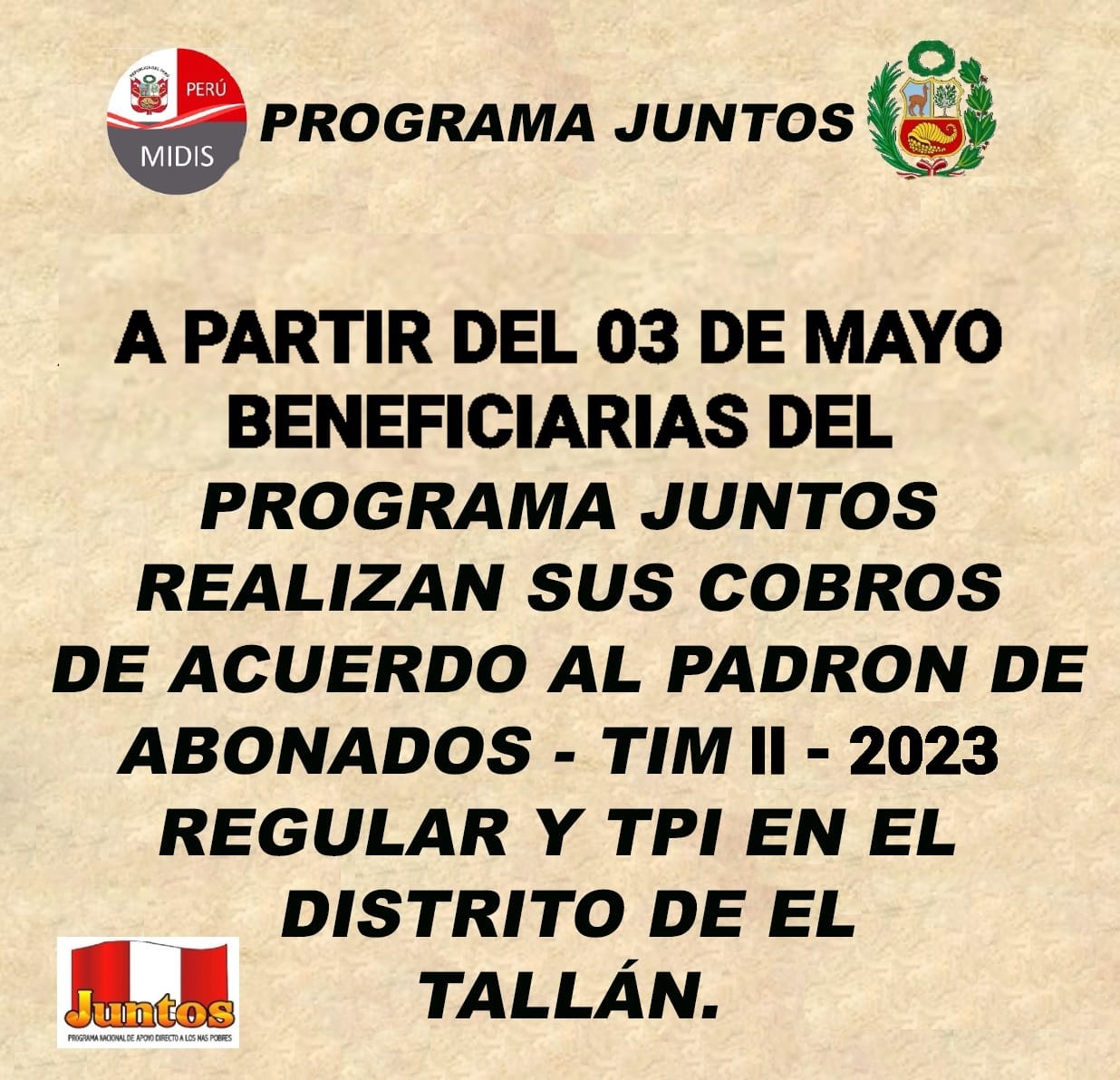 Atención Usuarias Del Programa Juntos mayo 2023