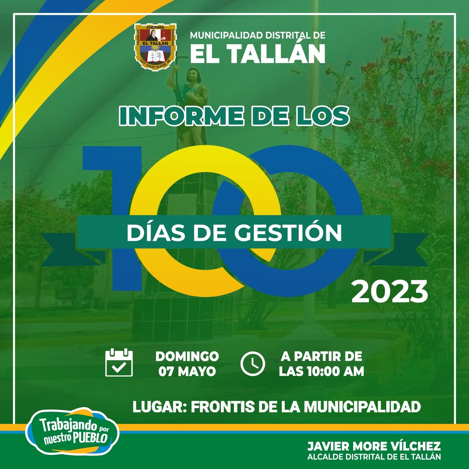 invitación a Informe de Los 100 Días