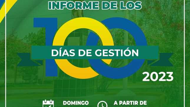 invitación a Informe de Los 100 Días 