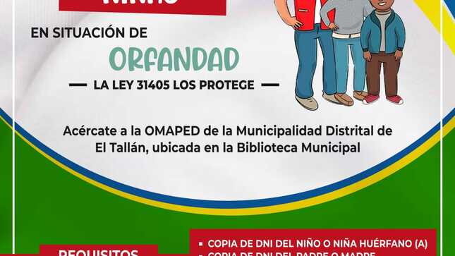 Atención los Familiares de los Niños en situación de Orfandad