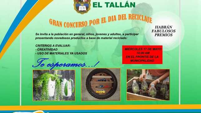 invitados a participar de este Concurso por el Día Internacional del Reciclaje