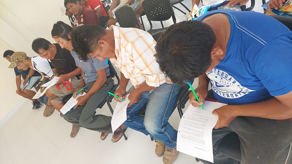 Pescadores participan del curso MAM-09 de marinero de pesca calificado