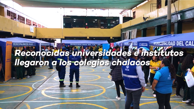  Se brindó orientación vocacional a más de 500 alumnos chalacos. 