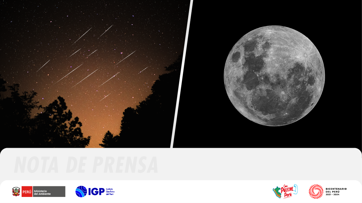 Calendario astronómico del IGP registra lluvia de meteoros “Perseidas” y Súper Luna Azul para agosto FOTO