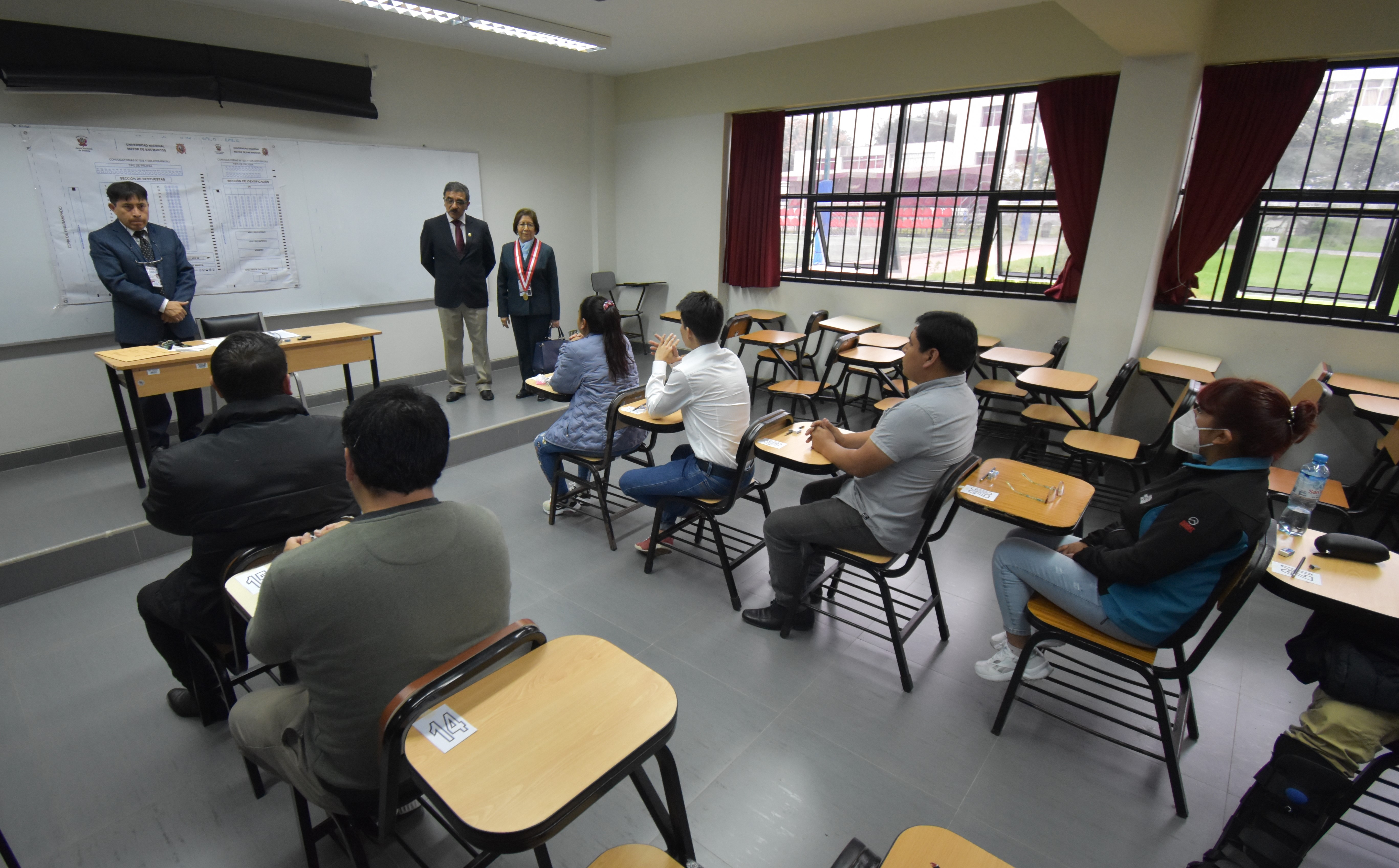 Presidenta de la jnj durante examen para jueces y fiscales