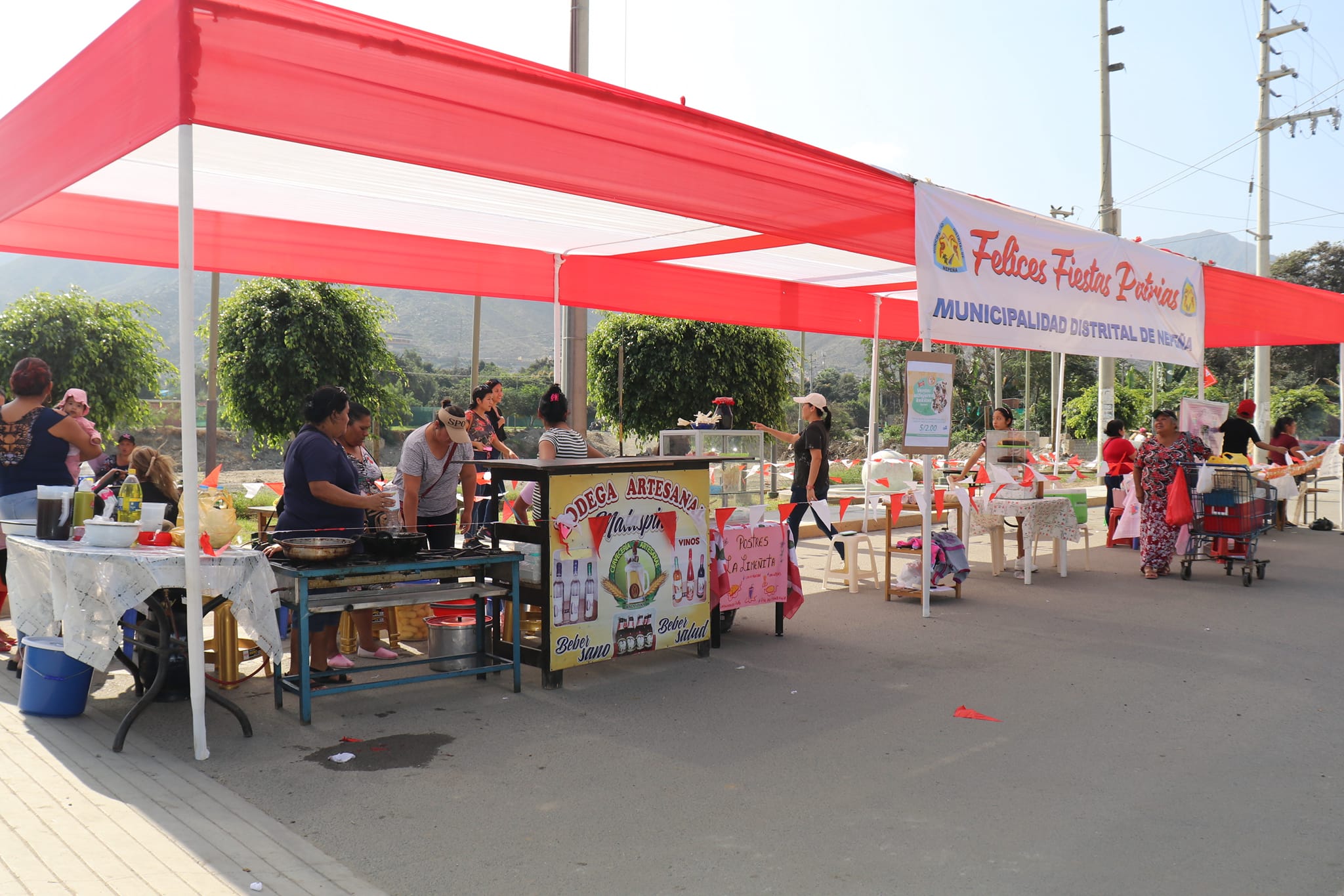 Stand de Postres en el Festival Cultural Patrio