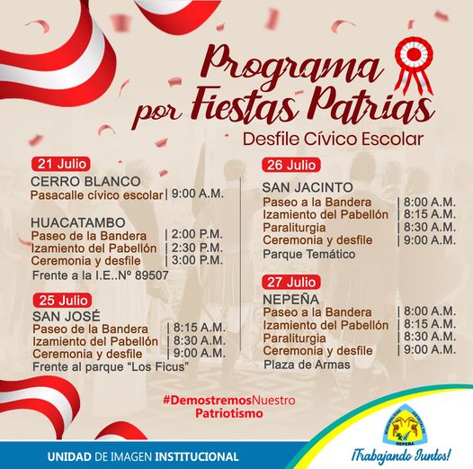 Programa de Fiestas Patrias
