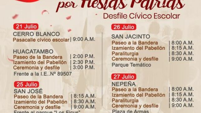 Programa de Fiestas Patrias