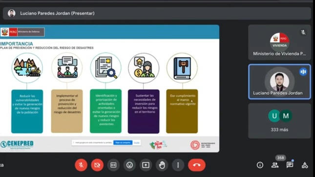 Participamos en el Seminario virtual “Ciudades Resilientes ante el Fenómeno El Niño”