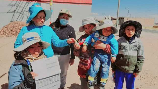 Puno realizan barrido integral para prevenir la anemia en la provincia de San Román-