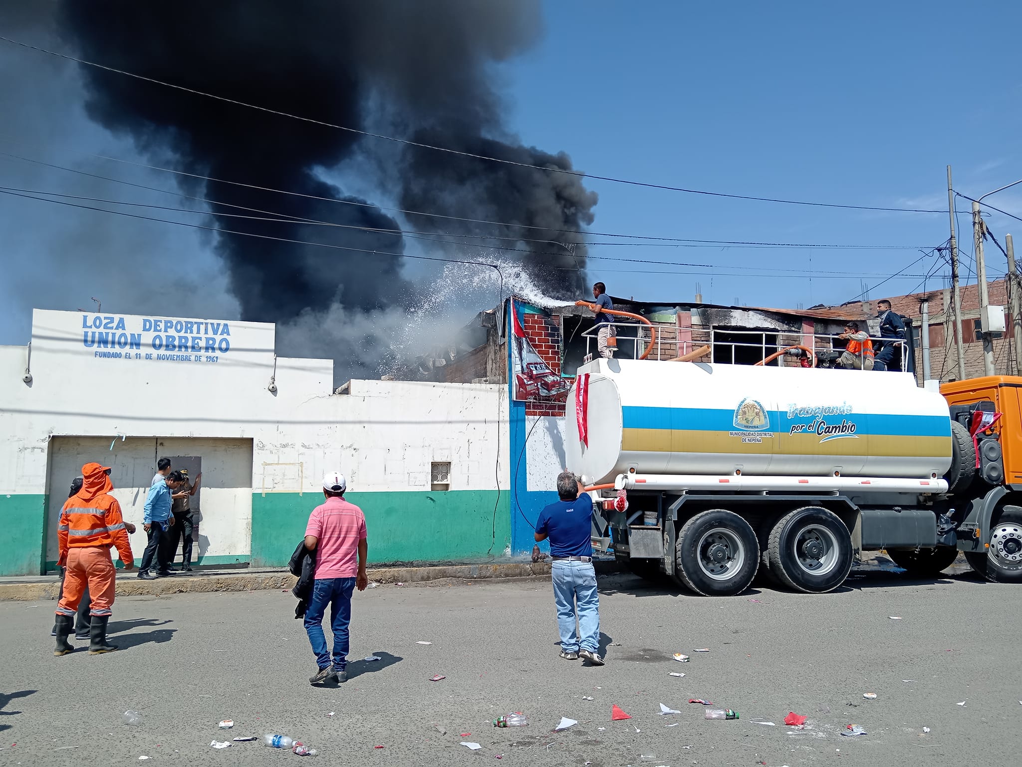 Terrible incendio se registró en San Jacinto