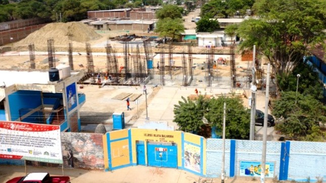 GORE avanza obra del colegio José Olaya Balandra por más de S/ 26 millones