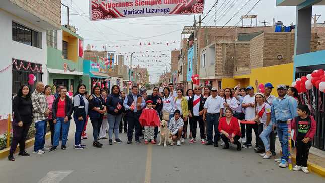 Entusiastas vecinos decoraron sus calles para participar del Concurso "Pon Tu Calle Bonita" 