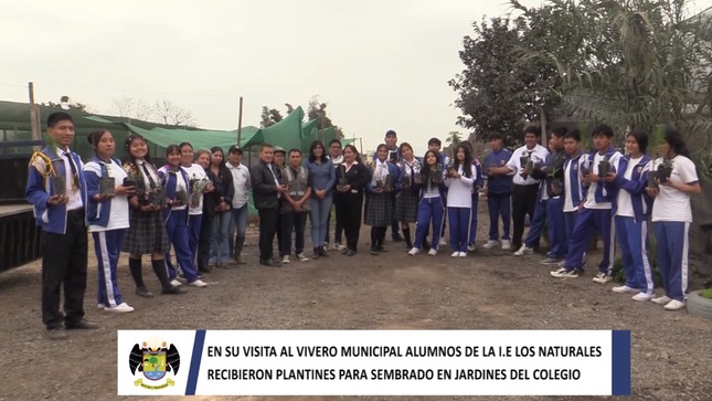 MPH entregó plantitas a los alumnos y docentes del colegio "Los Naturales" para que implementen sus jardines