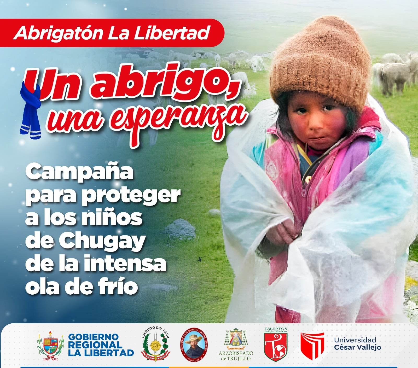 Mil niños de Chugay serán protegidos ante intensa ola de frío