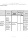 Vista preliminar de documento Primer Reporte de Seguimiento de Plan de Acción (Semestral) correspondiente al período 2023