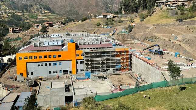 Áncash: obras del Hospital Huari cuentan con 49.32 % de avance a julio de 2023
