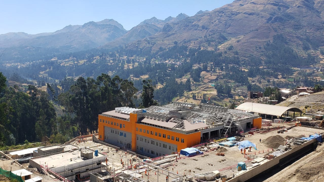Áncash: obras del Hospital Huari cuentan con 49.32 % de avance a julio de 2023