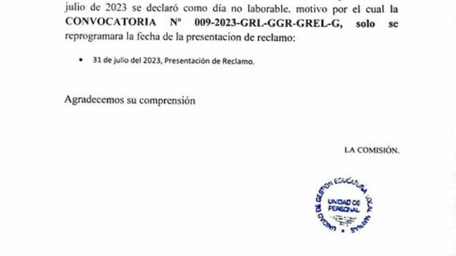 Comunicado