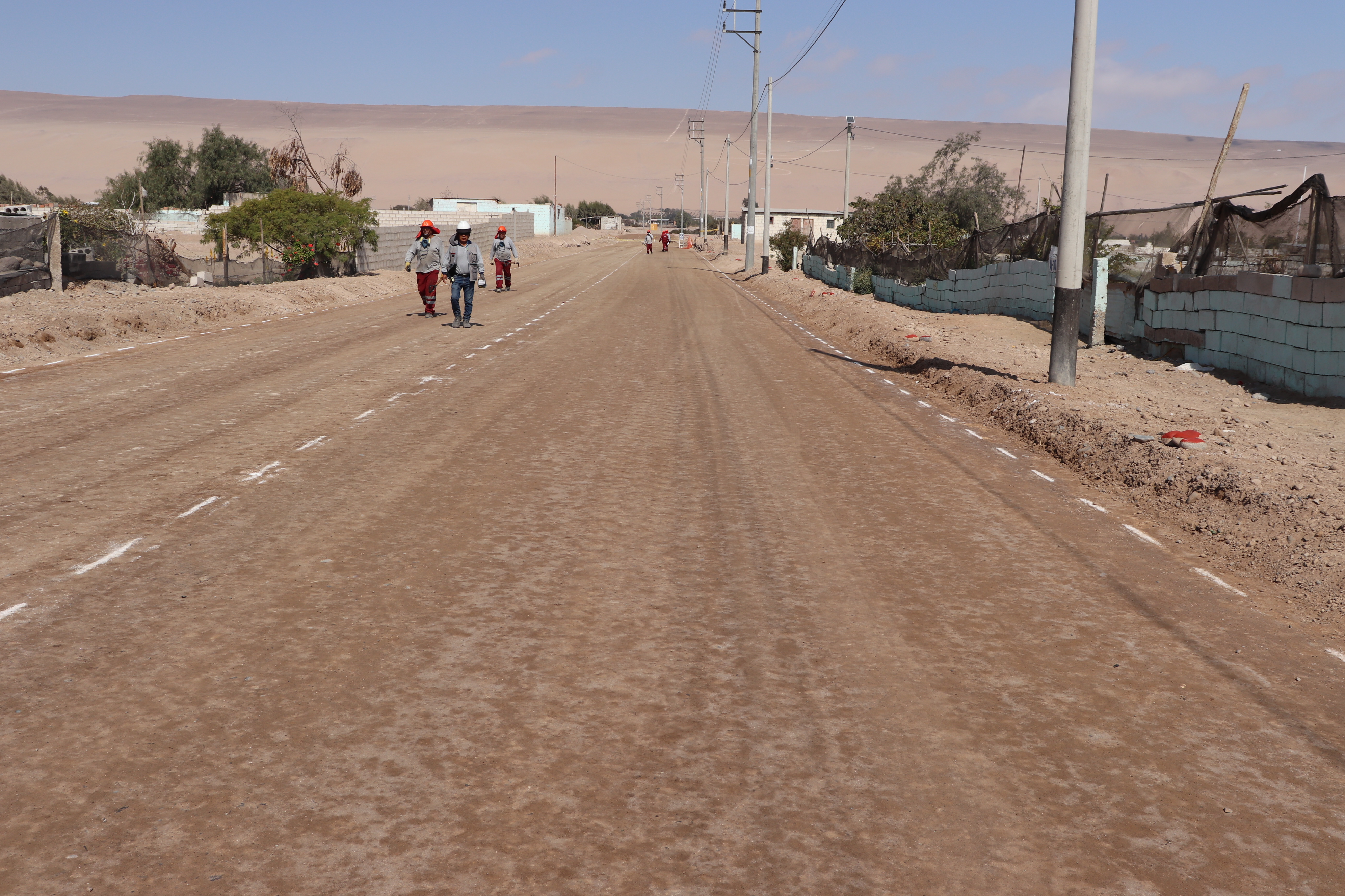 Continúan los avances en la vía de acceso al Cementerio Municipal