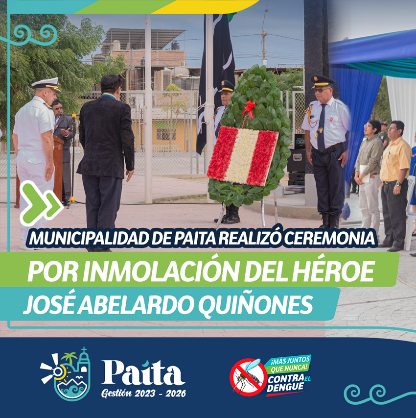Municipalidad de Paita realizó ceremonia por inmolación