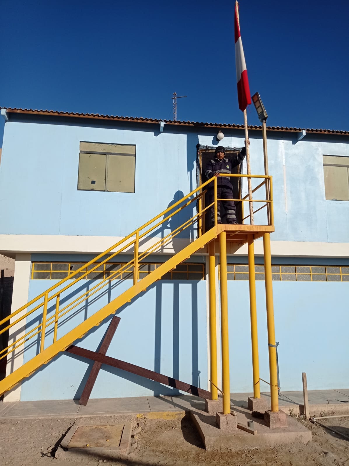 Desde los diferentes campamentos a cargo del Proyecto Especial Regional Pasto Grande, se vive el sentimiento de patriotismo y amor al Perú.