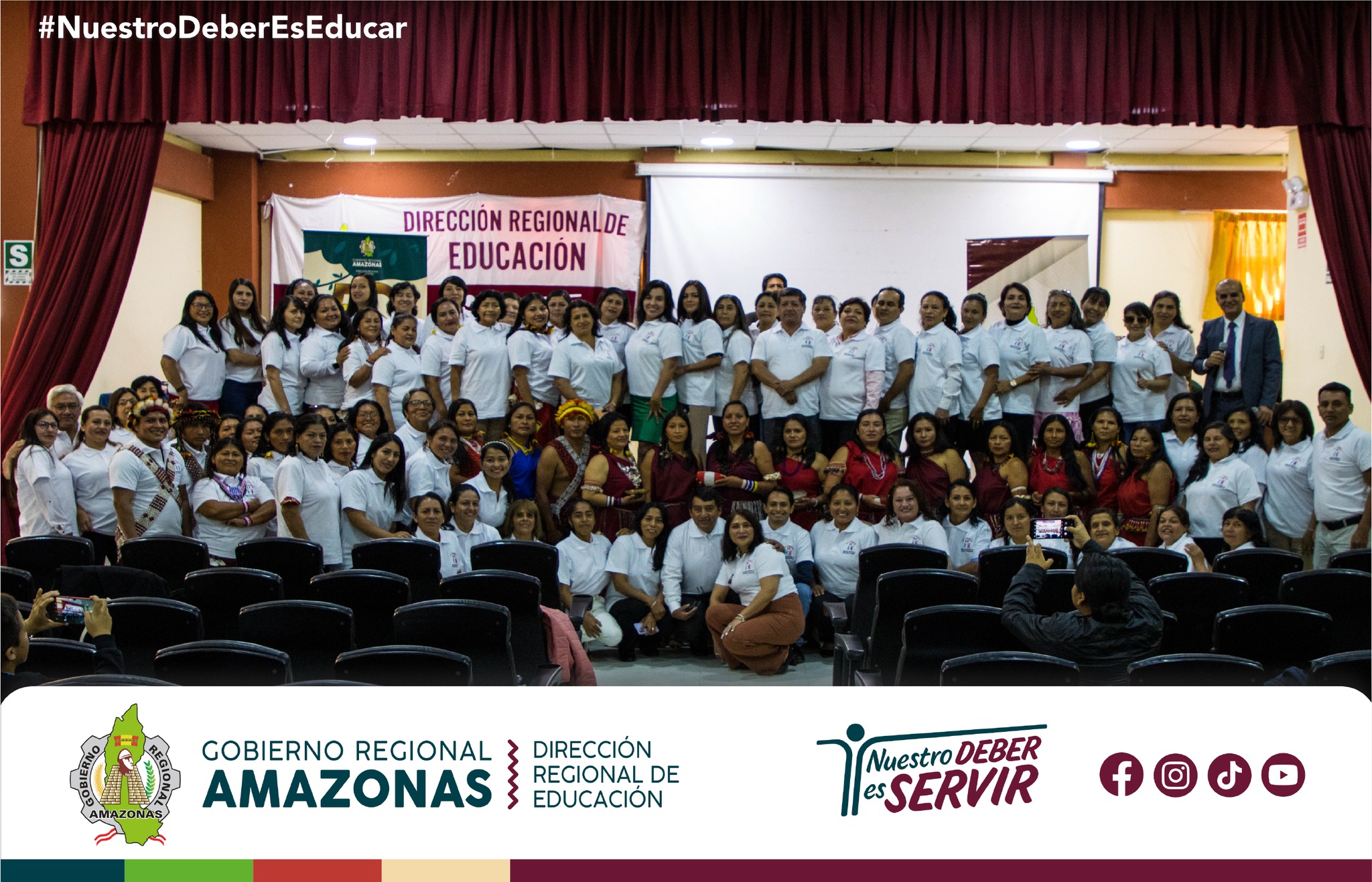 Directivos de la DRE Amazonas y UGEL con actores relacionados con los PRONOEI