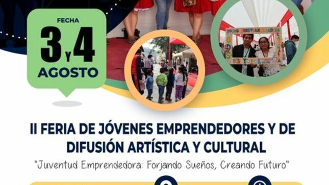 Este 3 y 4 de agosto te esperamos en el pasaje De La Cultura con los mejores emprendimientos cajamarquinos desde las 9:00 a. m.  hasta las 6:00 p. m.