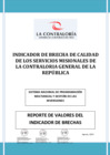 Vista preliminar de documento Indicador de Brecha de Calidad de los servicios misionales de la Contraloria General de la República