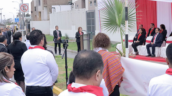 Presidenta de la Corte Superior de Justicia del Callao, Teresa Soto Gordon, dio su saludo por el 202.° Aniversario de la Independencia del Perú