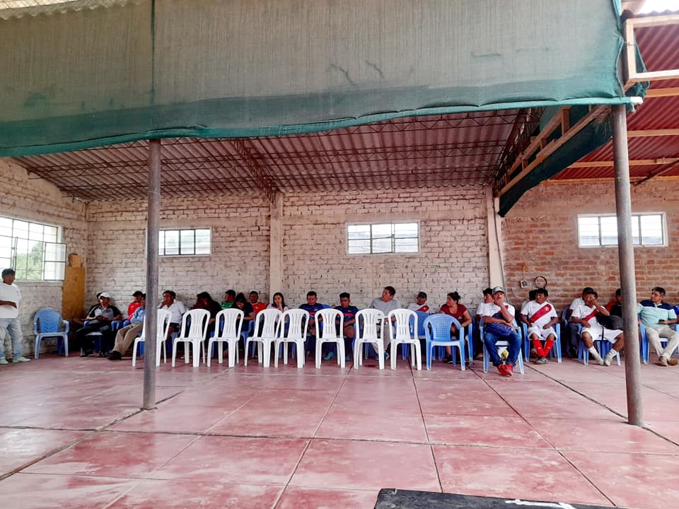 Reunión de Coordinación del Campeonato Intercaserios del Sector Panamericana - Distrito El Tallán