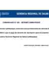 Vista preliminar de documento COMUNICADO N º 001