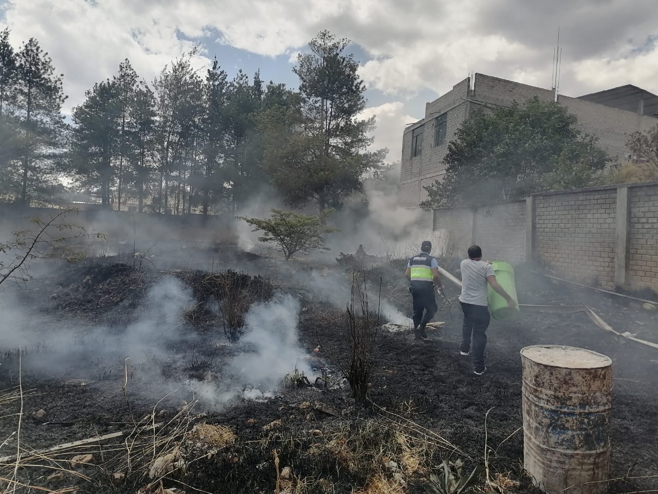 Serenazgo Sofoca Incendio en Instituto Pedagógico