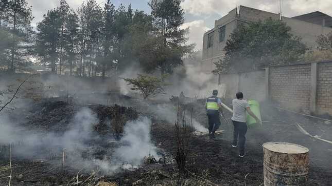 Serenazgo Sofoca Incendio en Instituto Pedagógico