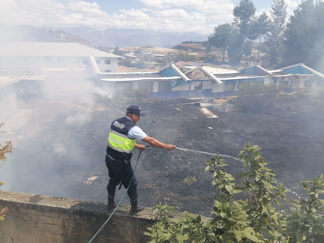 Serenazgo Sofoca Incendio en Instituto Pedagógico