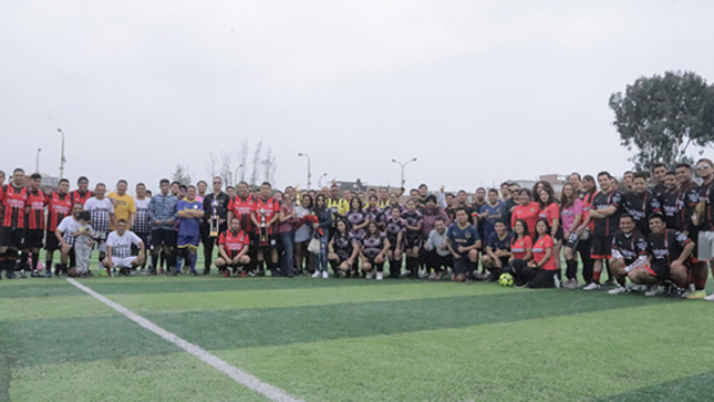 Jueces y trabajadores de la Corte Superior de Justicia del Callao unidos en una jornada deportiva de integración por el Día del Juez
